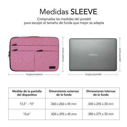 funda-subblim-air-padding-360-sleeve-para-portatiles-hasta-14-rosa