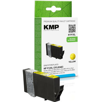tinta-kmp-hp-912xl-3yl83ae-amarillo-h191x-compatible