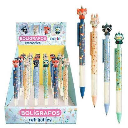 dohe-boligrafo-retractil-forest-elves-4-modelos-tinta-azul-expositor-de-36-csurtidos