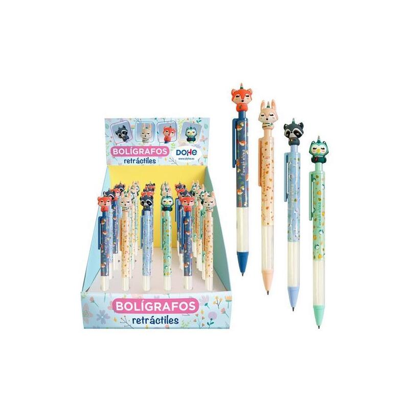 dohe-boligrafo-retractil-forest-elves-4-modelos-tinta-azul-expositor-de-36-csurtidos