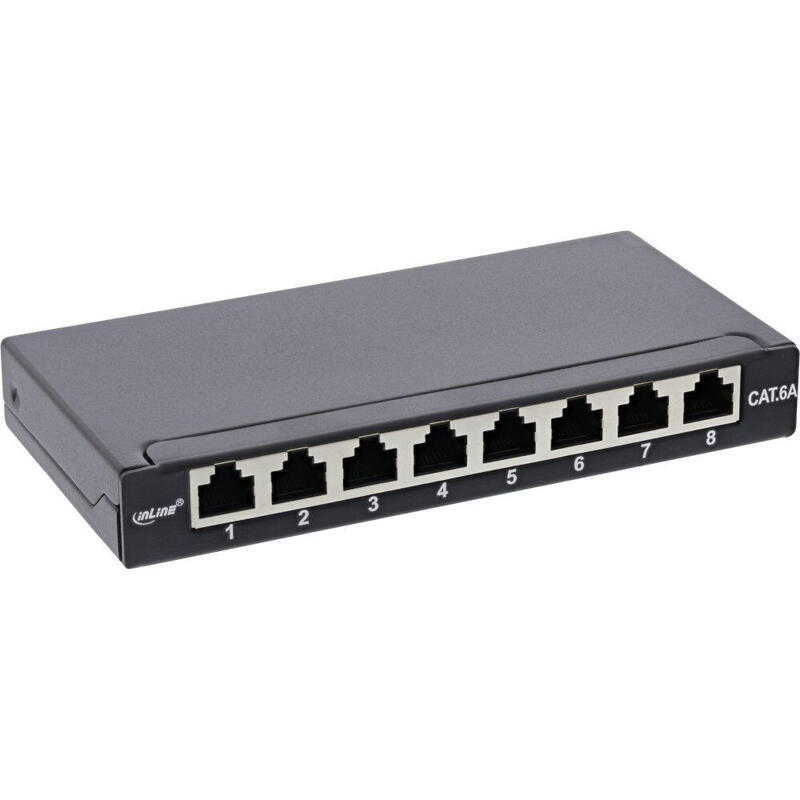 patch-panel-inline-cat6a-05u-8-puertos-montaje-en-mesapared-negro-ral9005