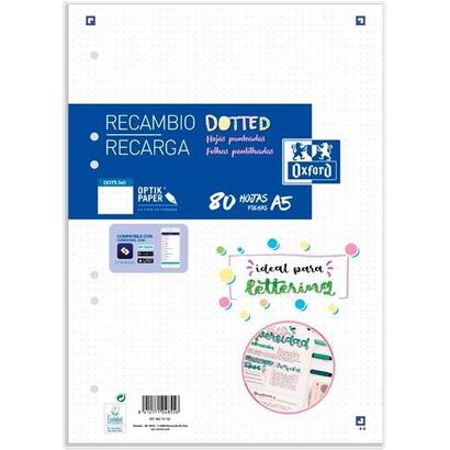 oxford-recambio-paquete-a5-80h-dots