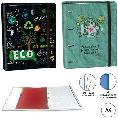 senfort-carpeta-anillas-4x30mm-ringbook-a4-rec120h-4-separadores-ecology-surtido