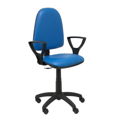 silla-ayna-similpiel-azul-con-brazos