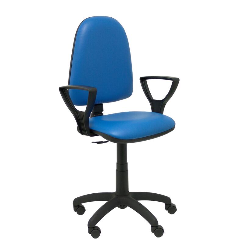 silla-ayna-similpiel-azul-con-brazos