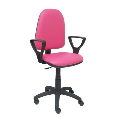 silla-ayna-similpiel-rosa-con-brazos