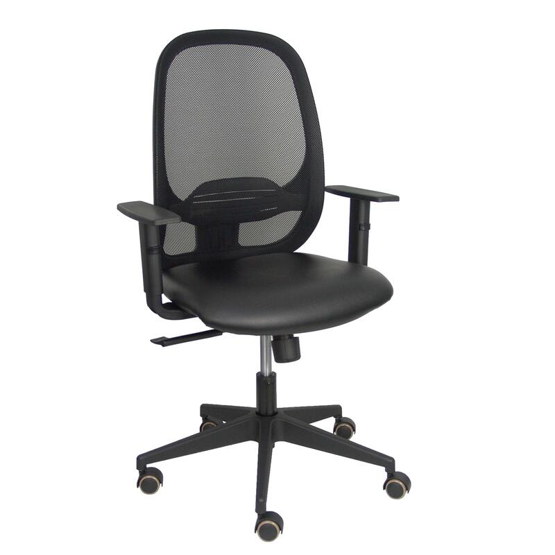 silla-cilanco-negra-malla-negra-asiento-similpiel