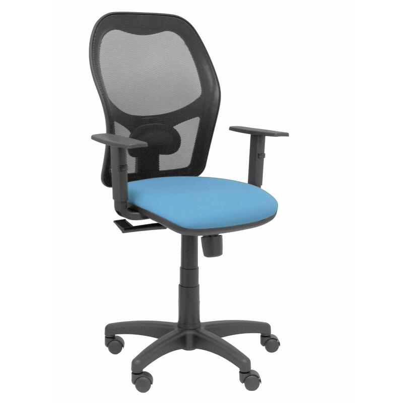 silla-alocen-malla-negra-asiento-bali-azul-brazos