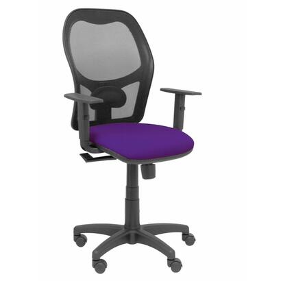 silla-alocen-malla-negra-asiento-bali-morado-brazo