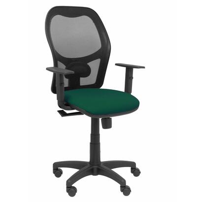 silla-alocen-malla-negra-asiento-bali-verde-brazos