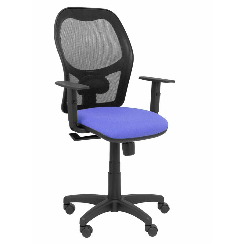 silla-alocen-malla-negra-asiento-bali-azul-brazos