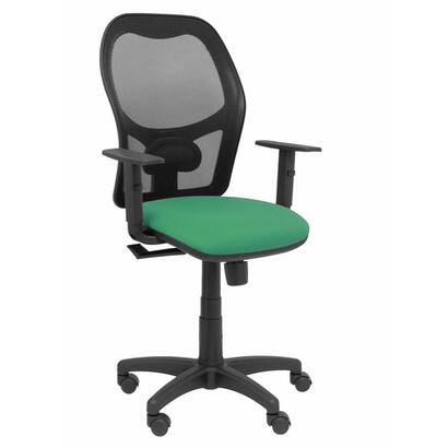 silla-alocen-malla-negra-asiento-bali-verde-brazos