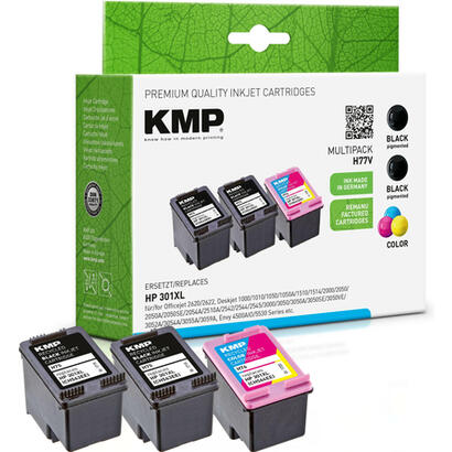 kmp-cartucho-hp-301xl-ch563ee-multipack-bk-c-y-m-remanufactured