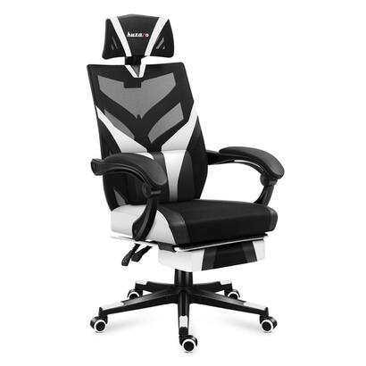 silla-gaming-huzaro-combat-50-asiento-de-malla-negro-blanco