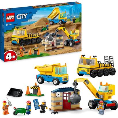 lego-60391-city-camiones-de-construccion-y-grua-con-bola-de-demolicion