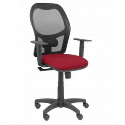 silla-alocen-malla-negra-asiento-bali-granate-braz