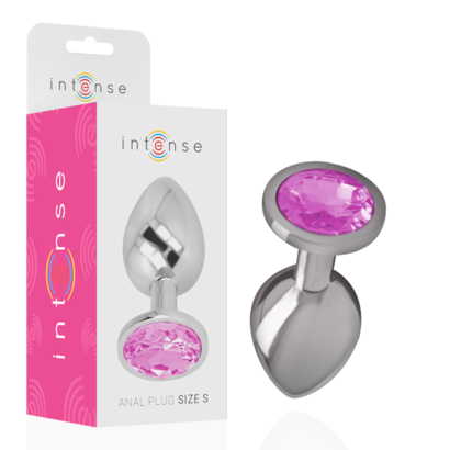 intense-plug-anal-metal-aluminio-con-cristal-rosa-talla-s