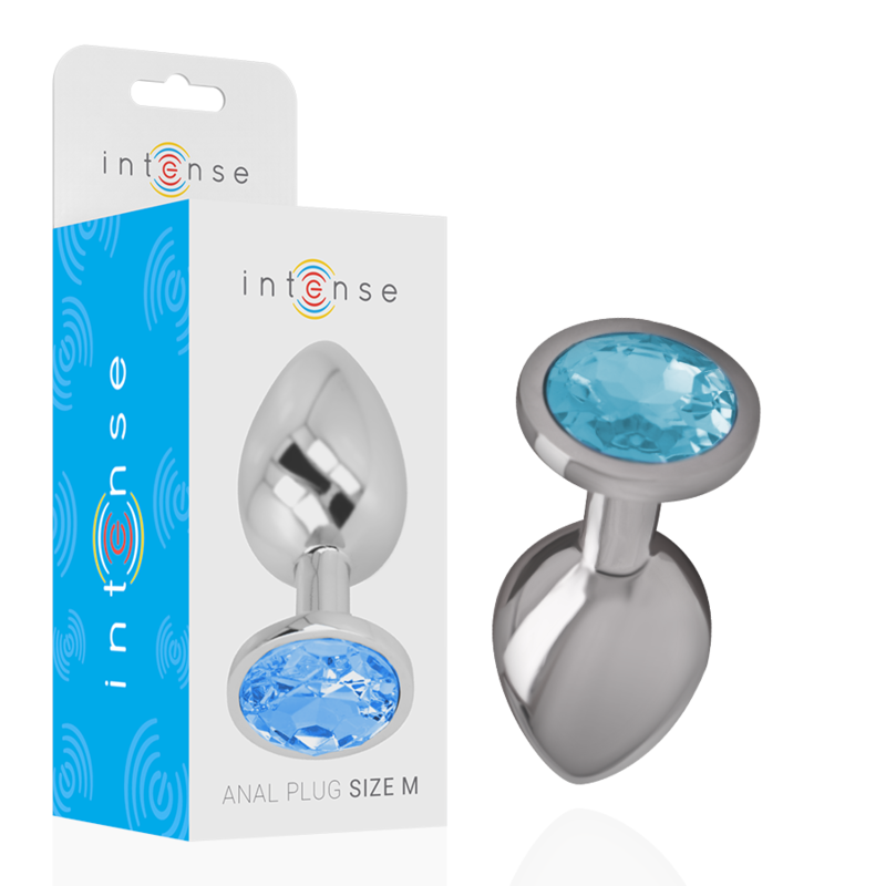 intense-plug-anal-metal-aluminio-con-cristal-azul-talla-m