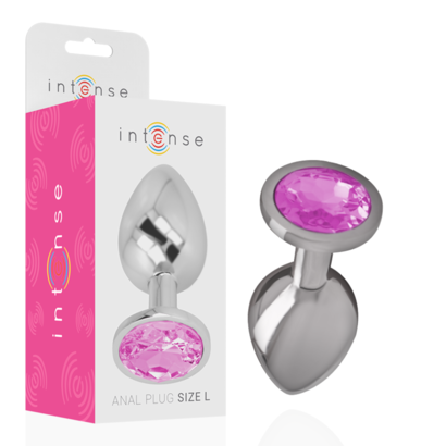 intense-plug-anal-metal-aluminio-con-cristal-rosa-talla-l