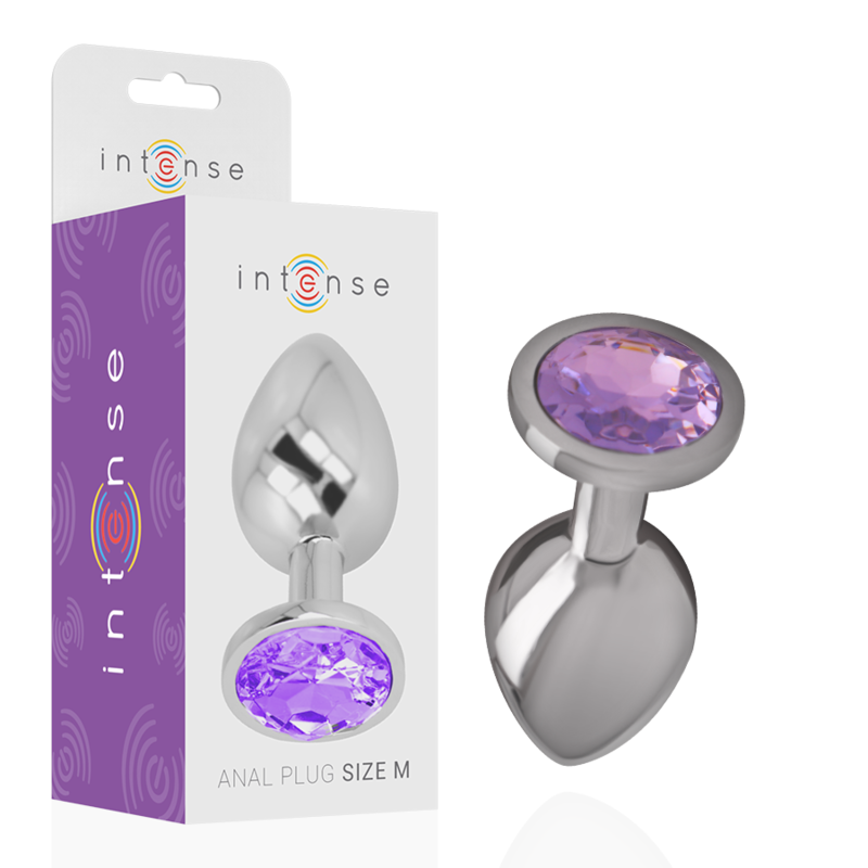 intense-plug-anal-metal-aluminio-con-cristal-violeta-talla-m