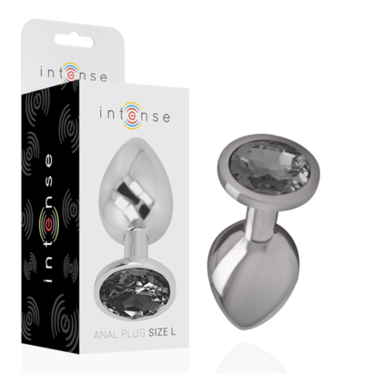 intense-plug-anal-metal-aluminio-con-cristal-negro-talla-l