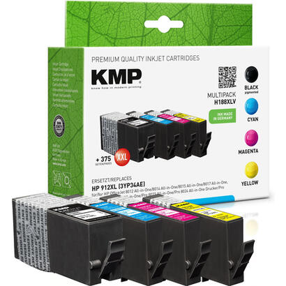 kmp-tinta-hp-912xl-3yp34ae-bk-c-m-y-multipack-h188xv-remanufactured