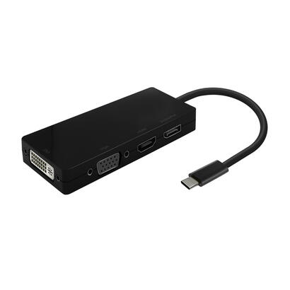 aisens-conversor-usb-c-a-displayport-dvi-hdmi-vga-15cm-negro