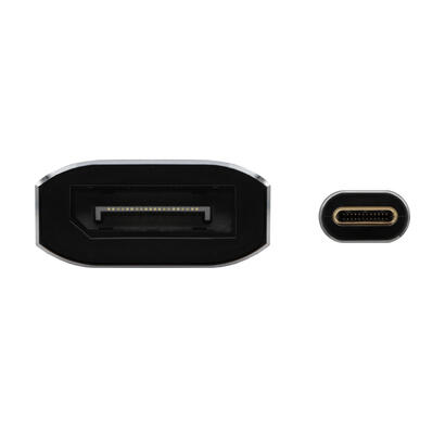 aisens-conversor-aluminio-usb-c-a-displayport-8k60hz-usb-cm-dph-15cm-negro