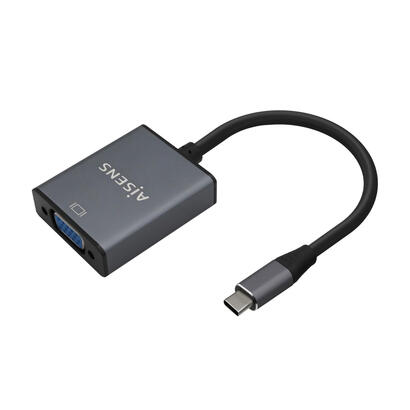 aisens-conversor-aluminio-usb-c-a-vga-usb-cm-hdb15h-15cm-gris