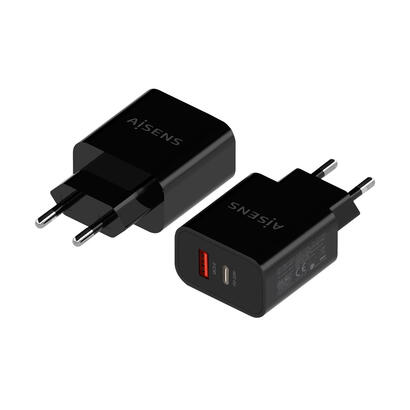 aisens-cargador-20w-1xusb-c-pd30-1xusb-a-qc30-negro