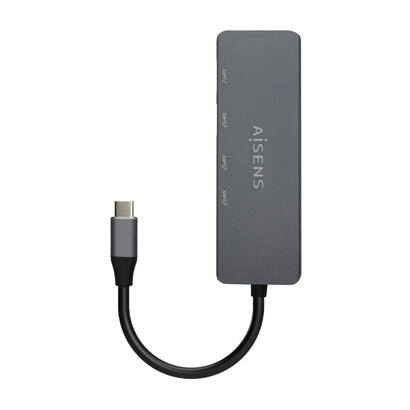 aisens-hub-usb-32-gen1-5g-usb-c-usb-cm-2xusb-ch-2xusb-ah-15cm-color-gris