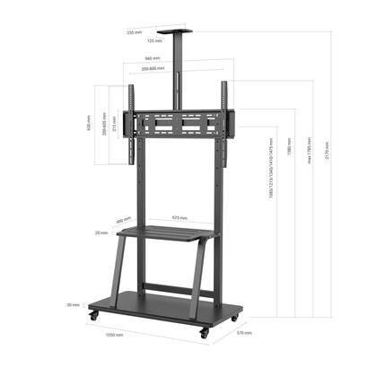 aisens-soporte-de-suelo-eco-con-rueda-bandeja-para-dvd-y-soporte-de-camara-para-monitortv-150kg-de-37-100-color