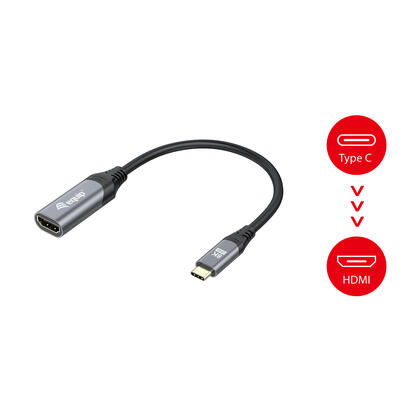 equip-133492-adaptador-usb-c-hdmi-21-8k60hz-015m-negro-gris