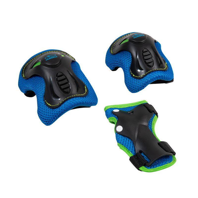 hudora-protector-conjunto-ninos-negroazul-talla-xs-83048