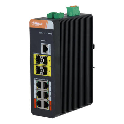 dahua-is4410-6gt-120-switch-poe-20-industrial-6-puertos-gigabit-4sfp-uplink-gigabit-120w-manejable-layer2