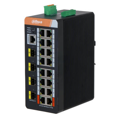 dahua-is4420-16gt-240-switch-poe-20-industrial-16-puertos-gigabit-4sfp-uplink-gigabit-240w-manejable-layer2