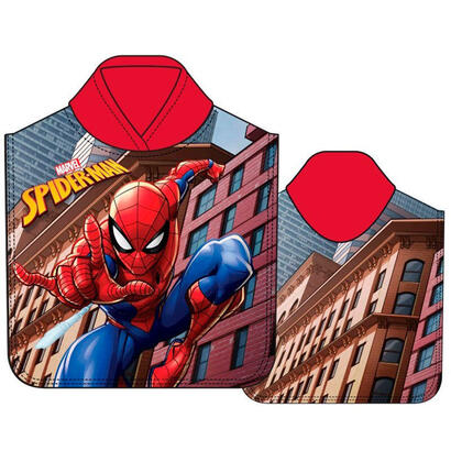 poncho-toalla-spiderman-marvel-microfibra