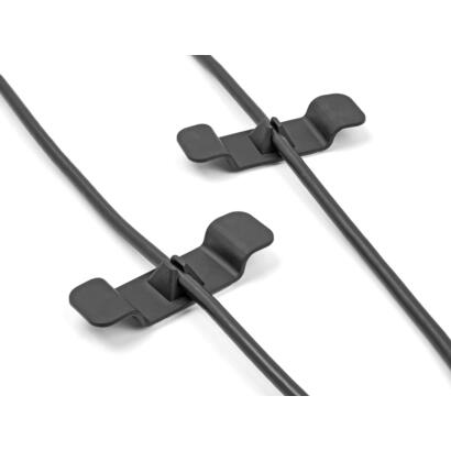 delock-18447-sujeta-cables-clip-autoadhesivo-set-3-piezas-negro