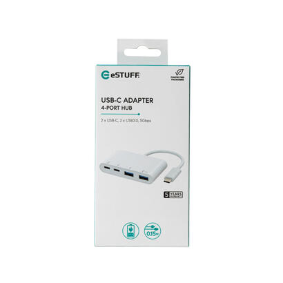 hub-estuff-es625002-de-interfaz-usb-32-gen-1-31-gen-1-type-c-10000-mbits-blanco