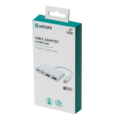 hub-estuff-es625002-de-interfaz-usb-32-gen-1-31-gen-1-type-c-10000-mbits-blanco