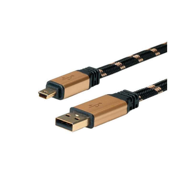 cable-roline-gold-usb20-a-5pin-mini-mm-18m