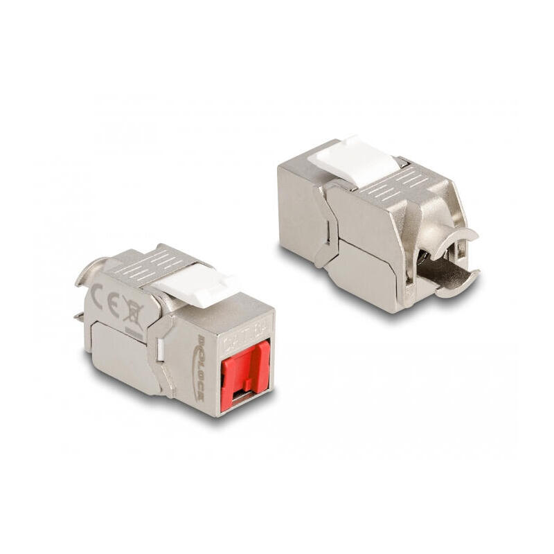 delock-87952-modulo-keystone-rj45-hembra-a-lsa-cat6a-sin-herramientas-con-cubierta-antipolvo-roja