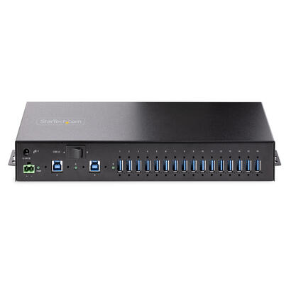 startechcom-hub-ladron-usb-30-5gb-de-16-puertos-industrial-metal-montaje-en-racksuperficiedin-carga-compartida-usb-120w-esd-bloq