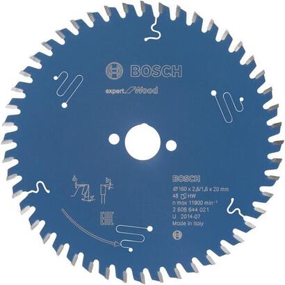 hoja-de-sierra-circular-bosch-expert-for-wood-o-160mm-48t-diametro-20-mm-2608644021
