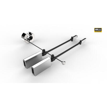 vivolink-proadring8s-adaptador-de-cable-de-video-mini-displayport-usb-c-hdmi-negro-gris