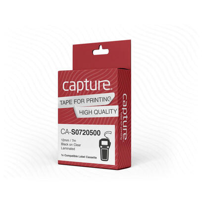 capture-ca-s0720500-cinta-para-impresora-de-etiquetas-negro-sobre-transparente