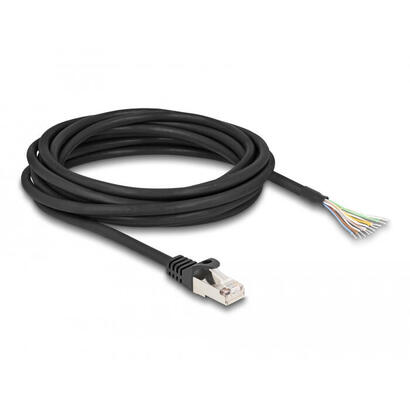 delock-80208-cable-rj50-macho-a-extremos-abiertos-sftp-5-m-negro