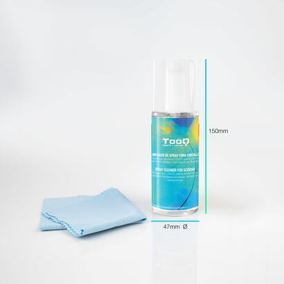 kit-limpiador-de-pantallas-tooq-tqsc0016-spray-150ml-pano-microfibra