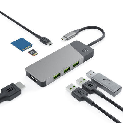 estacion-de-acoplamiento-green-cell-ak50-adaptador-hub-usb-c-7in1-3xusb-hdmi-sd-4k-dex