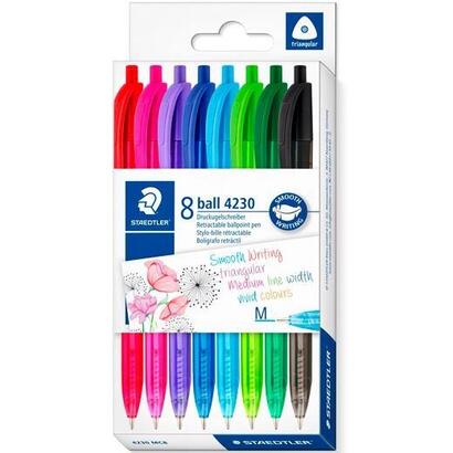 staedtler-boligrafo-retractil-ball-4230-m-10mm-triangular-estuche-8-csurtidos